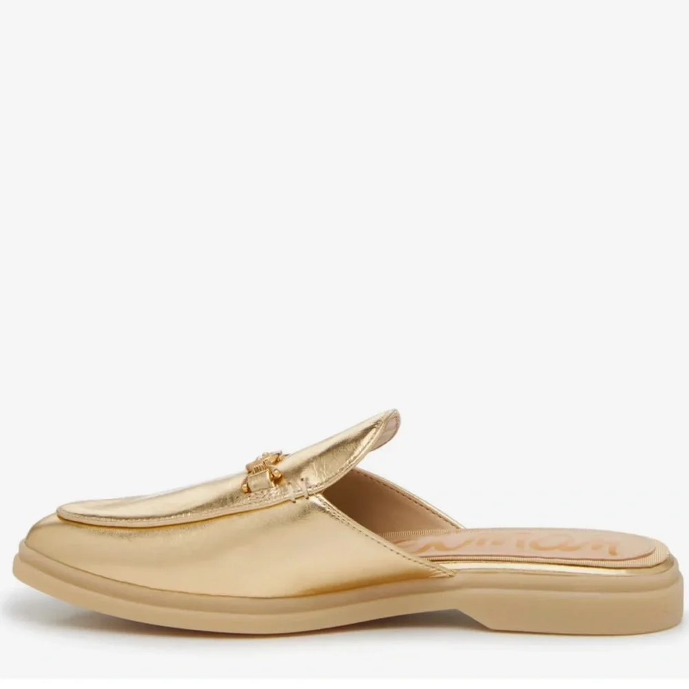 🌸SAM EDELMAN🌸 Kira Mule Gold Metallic Size: 7M - Picture 4 of 14